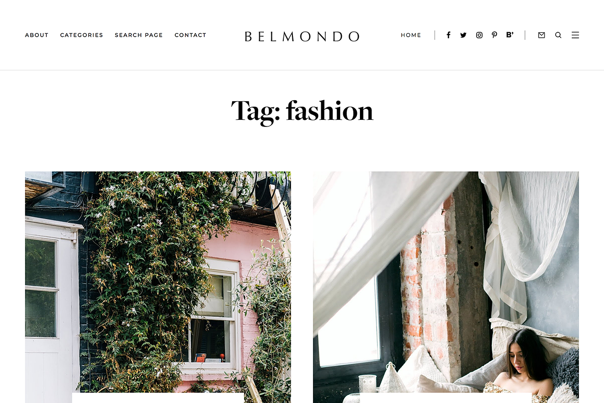 Responsive Blogger Template Belmondo, a Websites & App Template by ThemeShine (Photo 2 of 4)