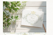 Green&Gold Baroque Wedding Set, a Decorative Illustration by AlenaVlasko stock Market (Thumbnail 3 of 8)