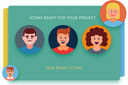 50 Avatar Icons, an Icon by Dighital (Thumbnail 5 of 6)