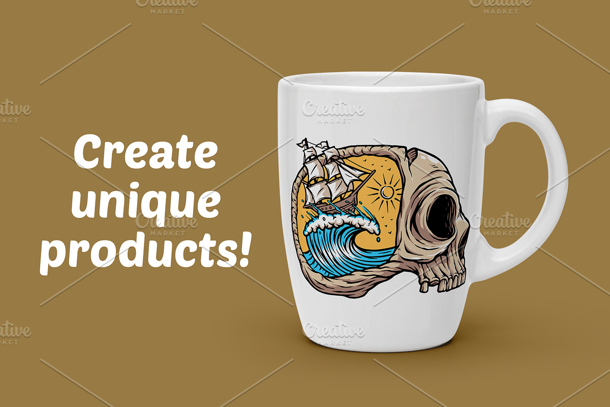 sailing on the ocean of horror, a Person Illustration by gunaonedesign (Photo 2 of 5)