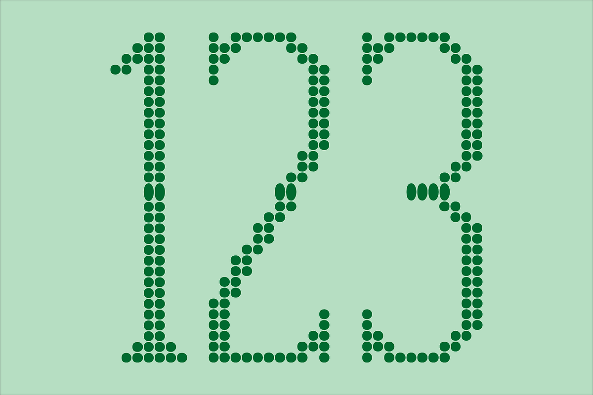 Display Dots Six Font, a Font by GG Design (Photo 4 of 6)