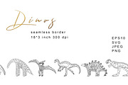 Dinosaurs Illustrations And Patterns, a Graphic by kh_cat (Thumbnail 10 of 14)