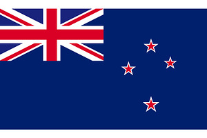 Newzealand flag vector Illustration