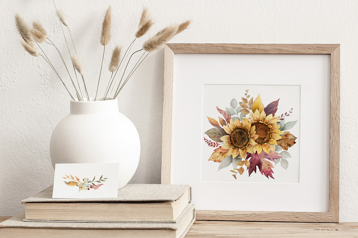 Autumn Time. Watercolor collection., a Decorative Illustration by Elena Medvedeva (Photo 6 of 11)