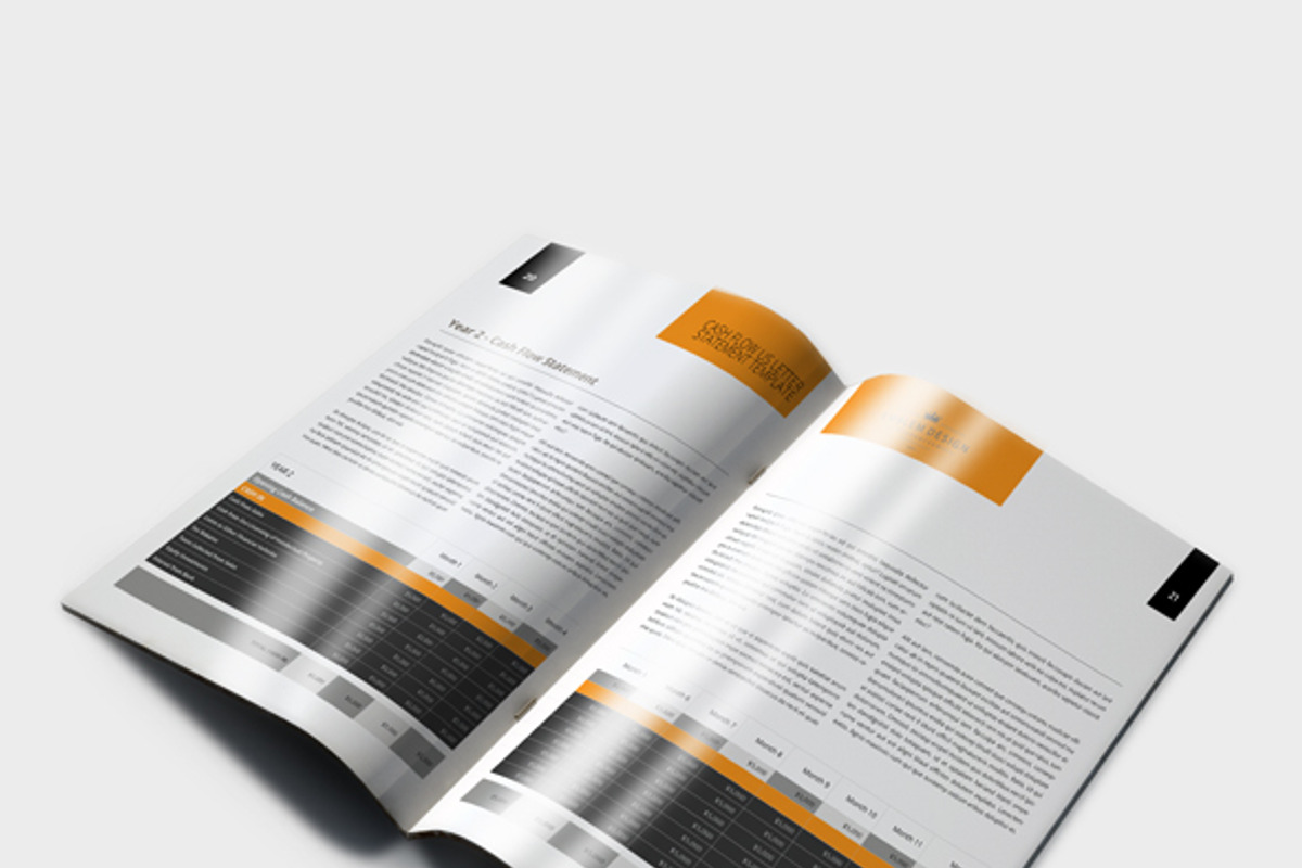 Cash Flow Statement US Letter, a Templates & Theme by Keboto