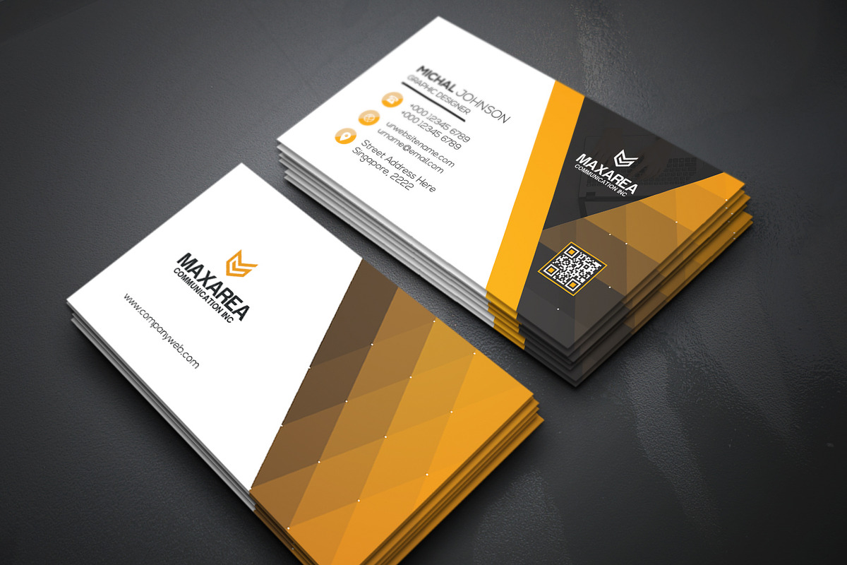 Business Cards 2 in 1, a Business Card Template by Genereux Art (Photo 8 of 8)