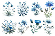 Winter Wildflowers Clipart, an Illustration by Designworld (Thumbnail 2 of 5)
