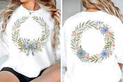 Watercolor Floral Wreaths Clipart, an Object Illustration by CraftArtStudio (Thumbnail 2 of 4)