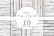 White Wooden Boards Pattern, a Pattern Graphic by GlamArtZhanna (Thumbnail 1 of 4)
