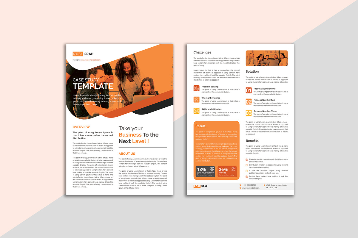 Case Study Template preview 3