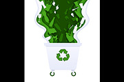 Paper cut plastic waste, garbage, a Decorative Illustration by Buch&Bee (Thumbnail 1 of 3)