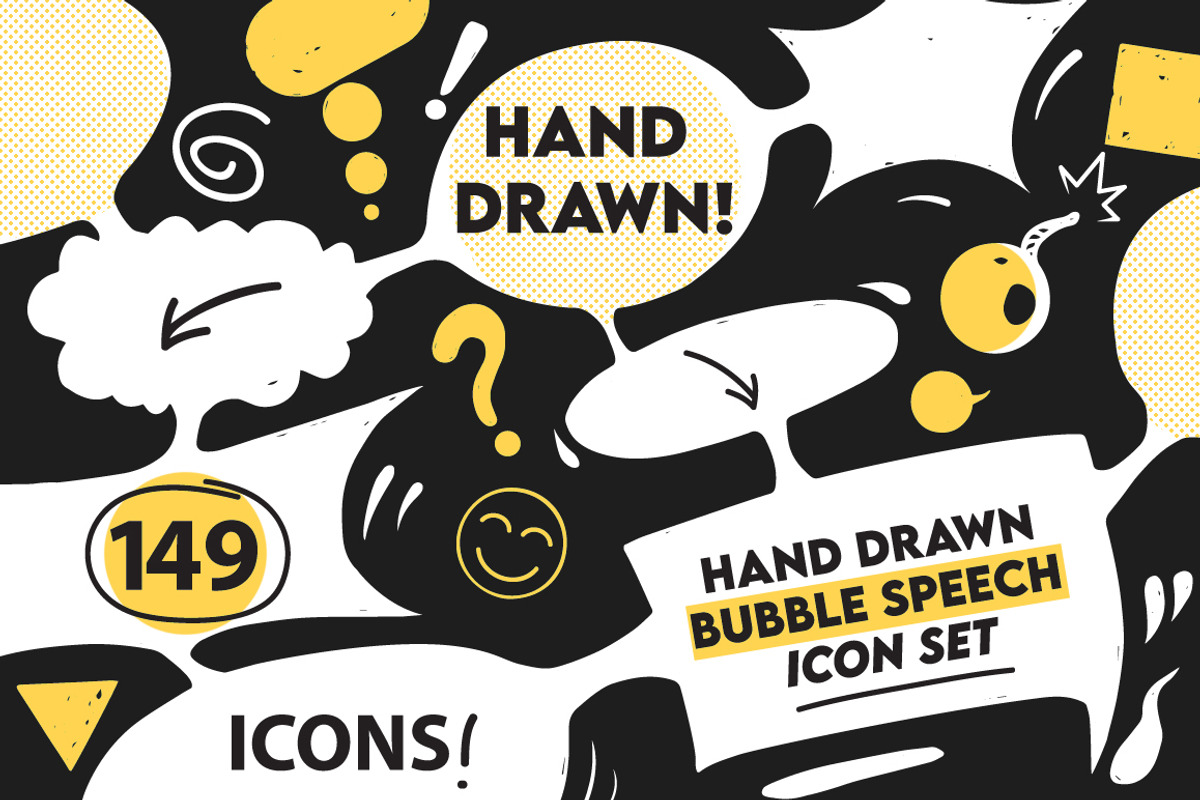 Speech Bubble Icon Set, a Graphic by AlexMstudio (Photo 1 of 5)