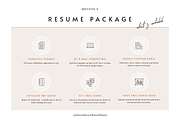 Feminine Resume Template, a Resume Template by Botanica Paperie (Thumbnail 4 of 4)