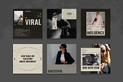 Grefashion Instagram Template | PSD, a Social Media Template by Azruca (Thumbnail 2 of 8)
