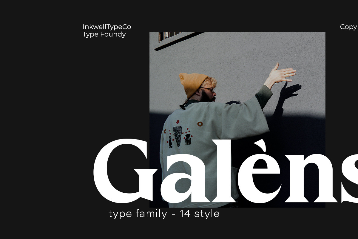 Galens | Serif font family, a Font by InkwellTypeCo (Photo 10 of 11)