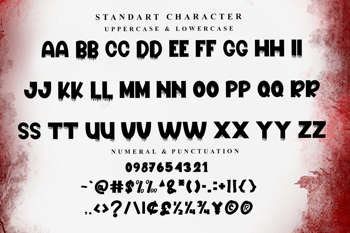 Blood Spooky, a Sans Serif Font by FreshTypeINK (Photo 4 of 8)