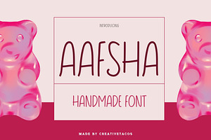 Aafsha - Handwritten Comic Font