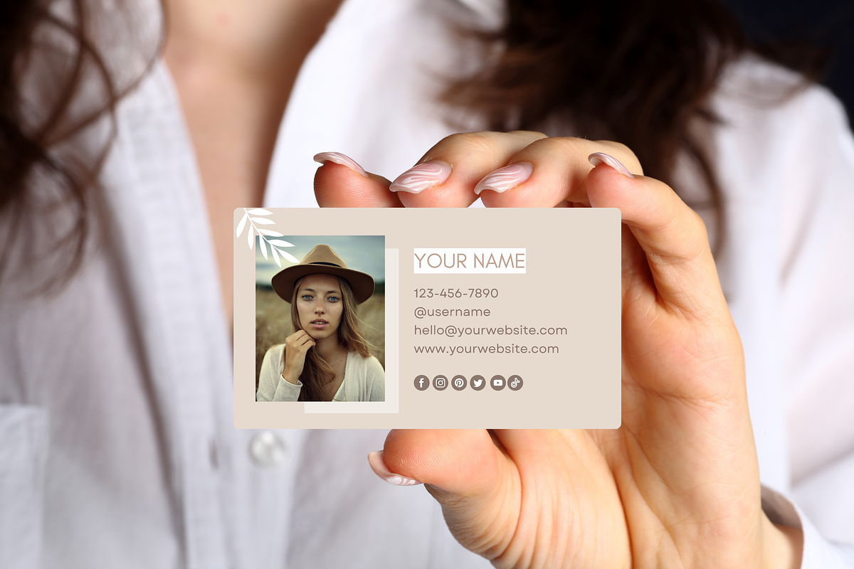 Beige Business Card Template, a Business Card Template by SunshineStudioBoutique (Photo 4 of 9)