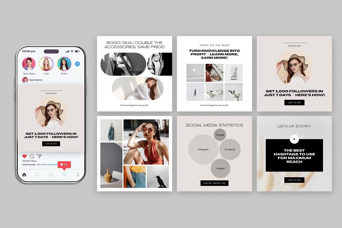 Instagram Post Template Social Media, a Social Media Template by Miyaji75 (Photo 7 of 9)
