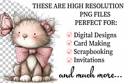 Whimsical Spring Cats Clipart, an Illustration by Daily.Designs (Thumbnail 2 of 6)