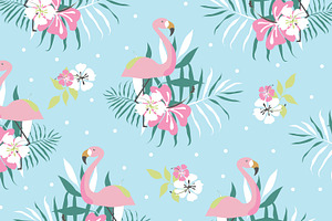 Hawaii Seamless Pattern Set