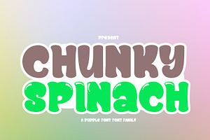 Chunky Spinach, a Slab Serif Font by Bramcreative