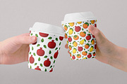 Bright fruits. Cliparts and Patterns, a Food Illustration by Valeria Soloveva (Thumbnail 9 of 14)