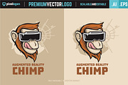 Augmented Reality Chimp Logo, a Branding & Logo Template by pixelogan (Thumbnail 2 of 3)
