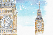 Water Color Landmark, an Object Graphic by NStudio (Thumbnail 6 of 12)