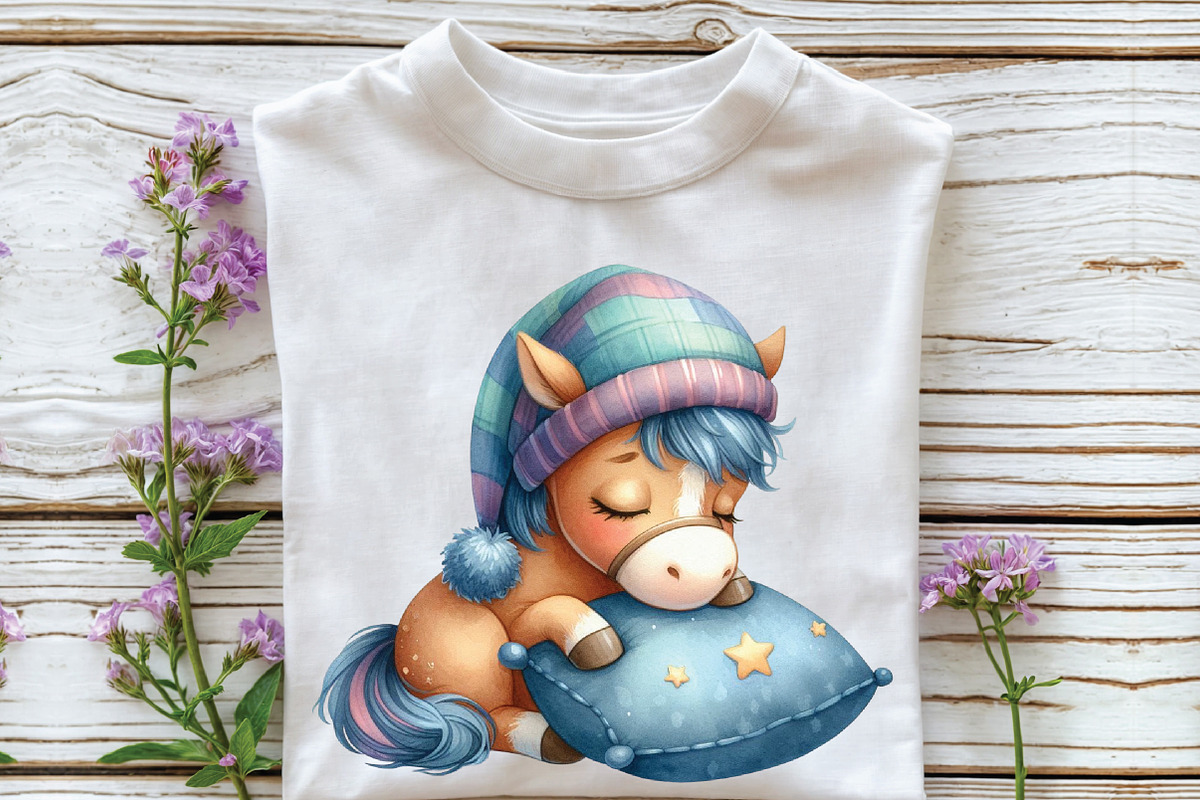 Watercolor Baby Horse Clipart, an Illustration by CraftArtStudio (Photo 3 of 6)