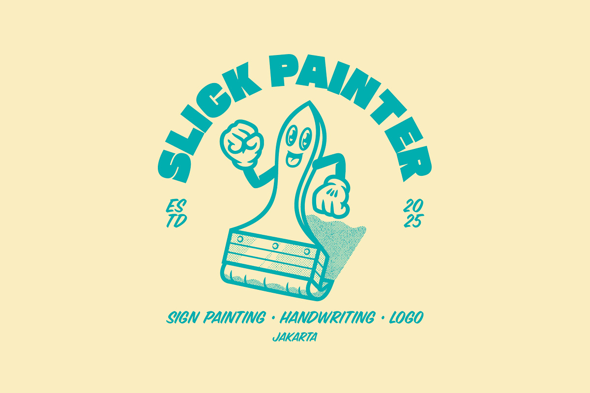 Slick Painter Logo Template, a Branding & Logo Template by Kreasi Malam (Photo 3 of 4)