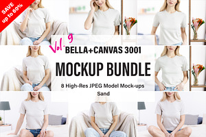 Bella Canvas 3001 Mockup Bundle