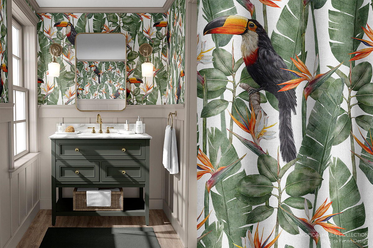 Tropical Haven I Premium Collection, a Pattern Graphic by Alisa Fimen Design (Photo 8 of 11)