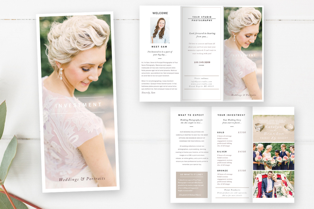 Wedding Photography Brochure, a Brochure Template by By Stephanie Design (Photo 1 of 3)