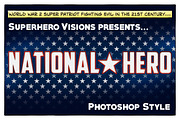 10 Photoshop Styles: Superheroes v1, a Layer Style Add-On by SuperheroVisions (Thumbnail 7 of 15)