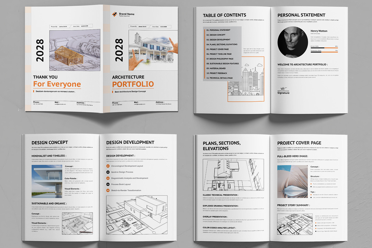 Architecture Portfolio Template, a Brochure Template by MightyDesign (Photo 2 of 6)