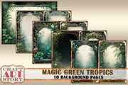 Magic tropics Blank background, a Seasonal Illustration by CraftArtStory (Thumbnail 3 of 3)