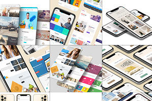 ALL 3D iPHONE MOCK-UP BUNDLE VOL-1
