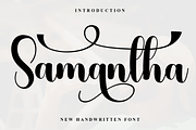 Samantha, a Script Font by InermediaSTUDIO (Thumbnail 1 of 8)