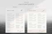 Minimal Restaurant Menu Template, a Marketing Template by frommakertomaker (Thumbnail 5 of 6)
