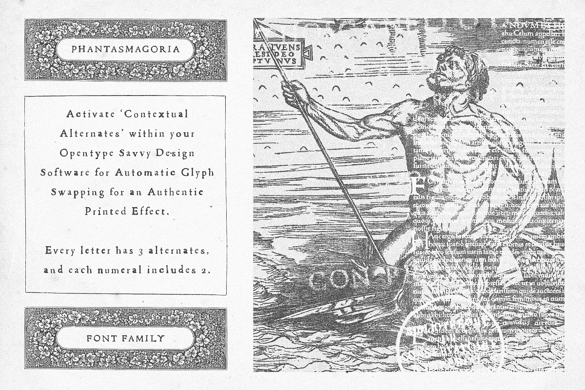 Phantasmagoria - Real Vintage Font, a Handwritten Font by Tom Chalky (Photo 9 of 10)