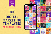 4 in 1 Digital Marketing CanvaBundle, a Social Media Template by Canvagator (Thumbnail 2 of 9)