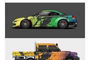 Patriotic Grunge Flag Designs, a Seasonal Illustration by CarWrap design (Thumbnail 1 of 4)