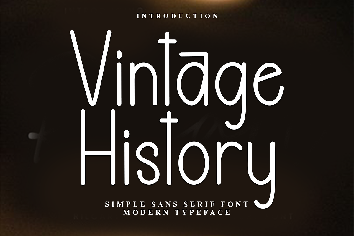 Vintage History, a Sans Serif Font by InermediaSTUDIO (Photo 1 of 7)