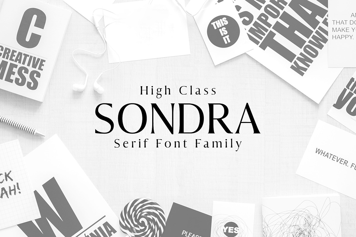 Sondra Serif 6 Fonts Family Pack