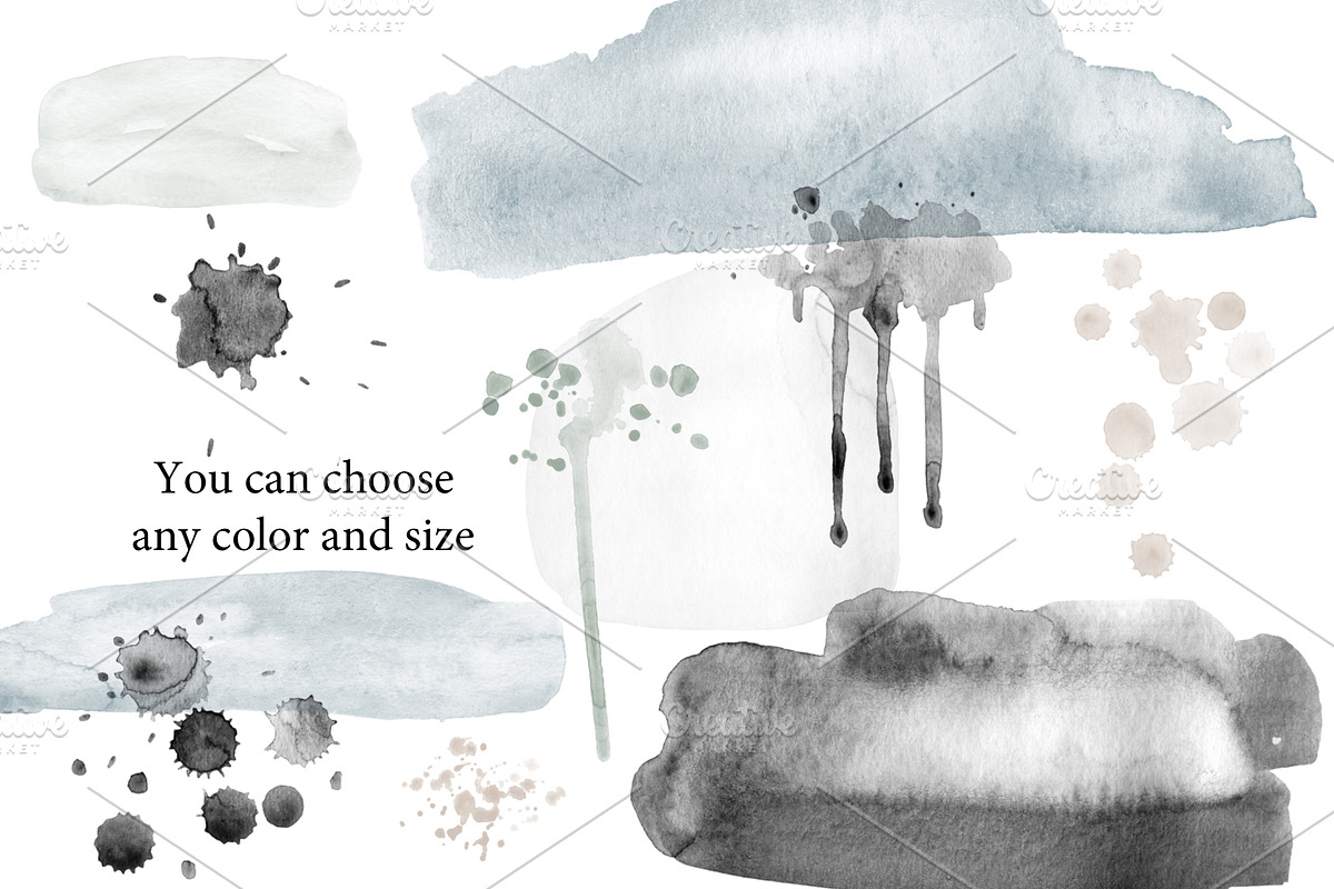 130 Watercolor brushes for photoshop, a Brush Add-On by TaPilipa (Photo 6 of 8)