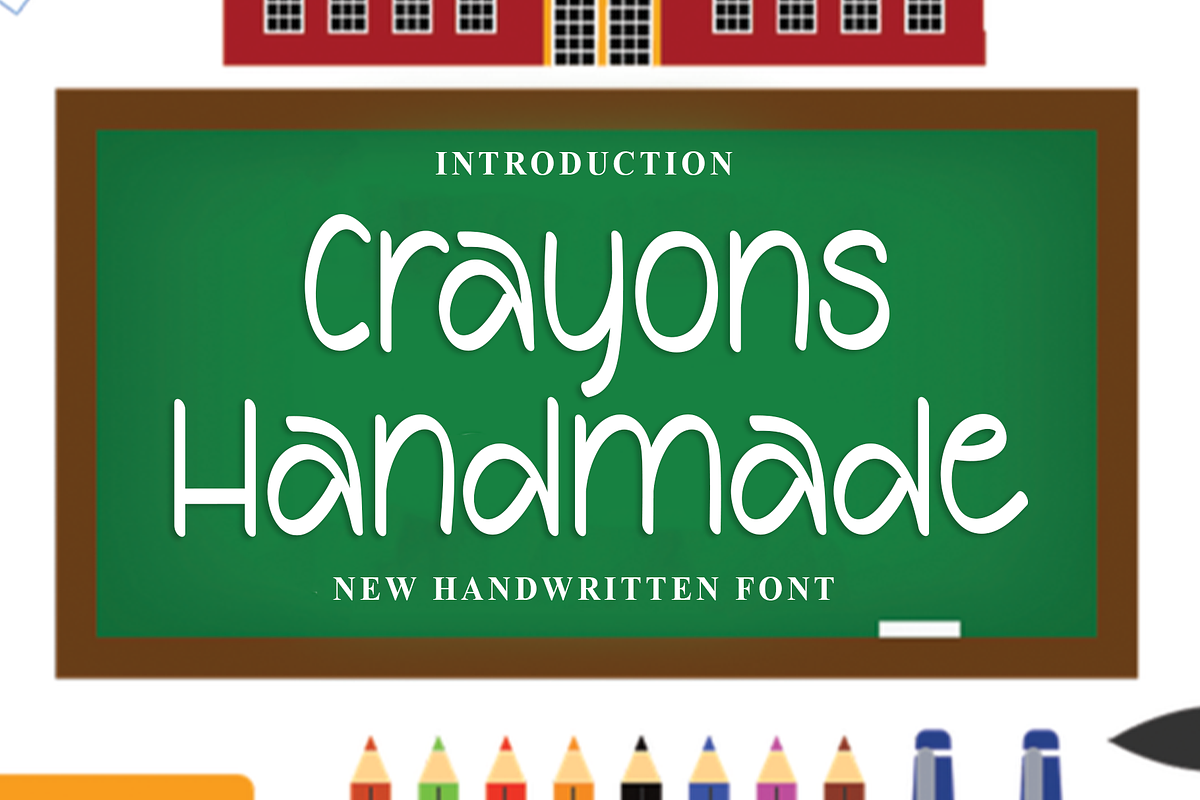 Crayons Handmade, a Sans Serif Font by InermediaSTUDIO (Photo 1 of 8)