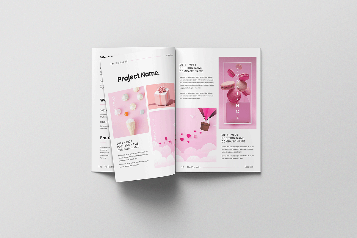 Pink Portfolio Template, a Templates & Theme by evgenystudio