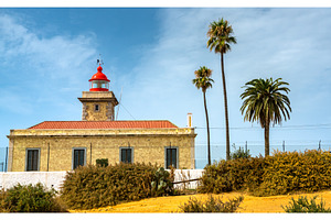 Lighthouse at Ponta da Piedade in, an Architecture Photo by Leonid Andronov