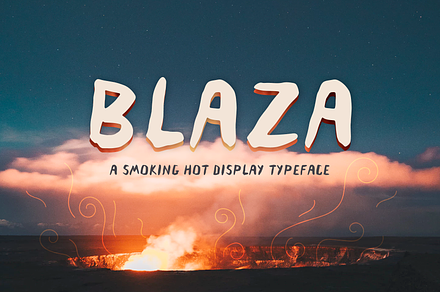 Blaza Display Font, a Font by Projectile